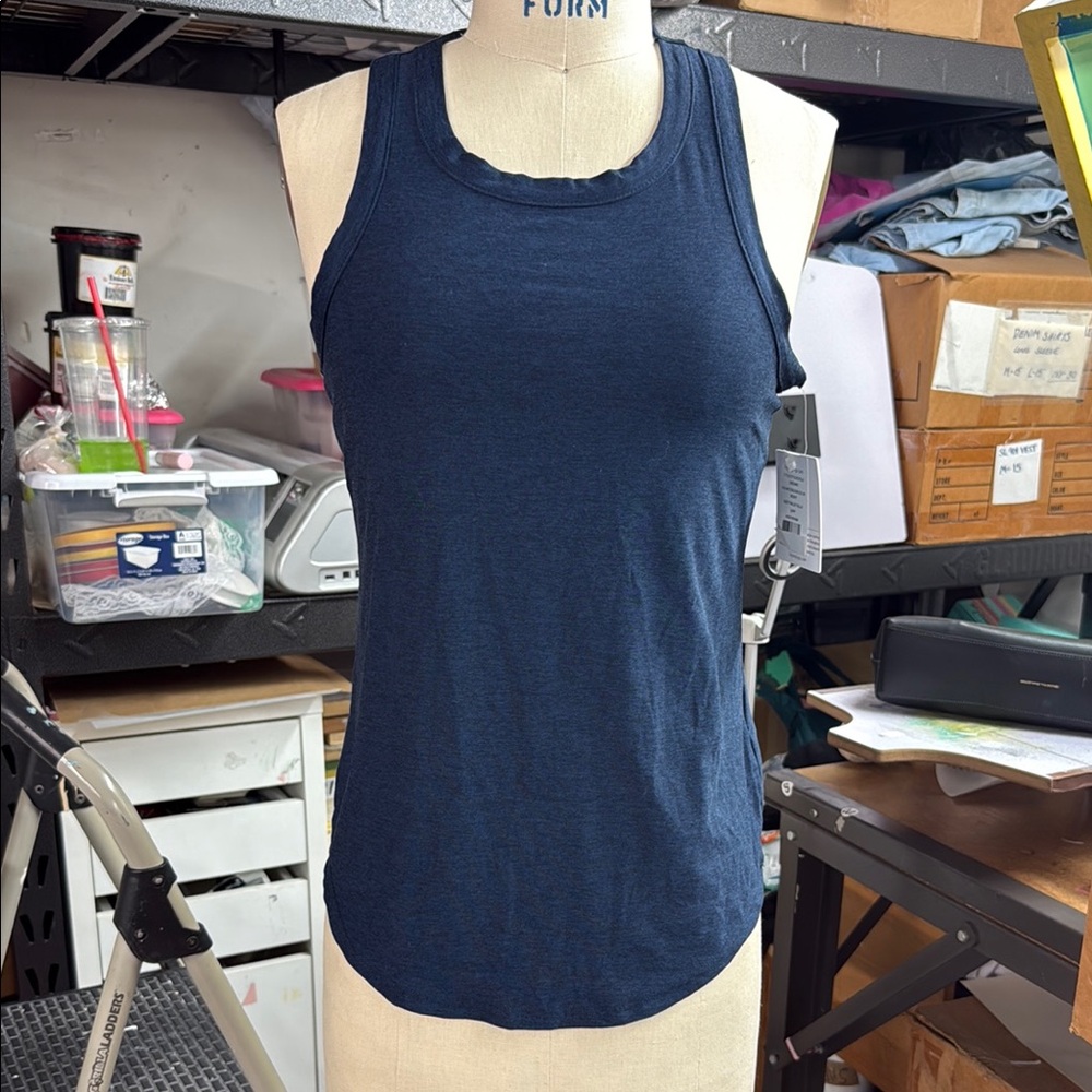 Beyond yoga Women's Navy Sleeveless Tank Top